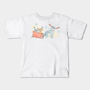 Lazy reindeer Kids T-Shirt